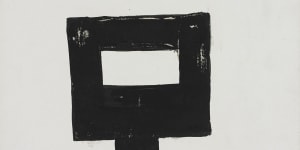 The undated'Kelly',a work on paper by Sidney Nolan,is among those to be auctioned on June 26.