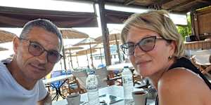 Ljubiša Karović was saved from being sucked out of the Ryanair plane by his wife,Svetlana Grković.