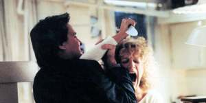 “I could be this guy”:Douglas with Glenn Close in Fatal Attraction.
