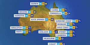 National weather forecast for Wednesday August 13