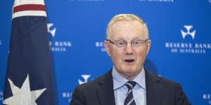 RBA Governor Phil Lowe said Australia’s record lowe interest rate was no longer necessary.
