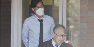 Eric Wong outside Hornsby Court on Wednesday.