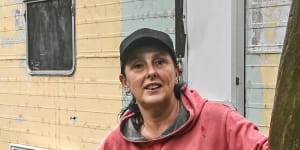Leanne Gray has been forced to live in a caravan in Bendigo because of the extreme shortage of housing.