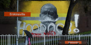 Defaced again:Street artists and NSW government fight over Shane Fitzsimmons mural