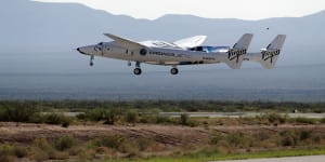 Grounded:Feds halt Virgin Galactic launches while probing Branson’s first trip