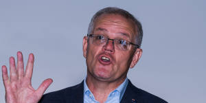 Ex-prime minister Scott Morrison.