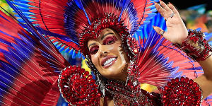 Riot of colour … Rio de Janiro Carnival.