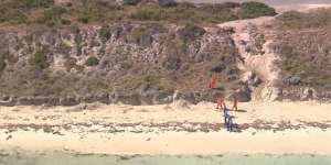 Forensic officers searching Rottnest after Cookson’s head washed up.