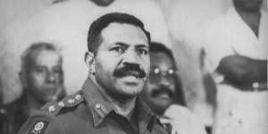Colonel Rambuka announces that Fiji is now a republic. September 29,1987.