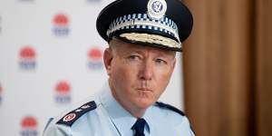 Outgoing NSW Police Commissioner Mick Fuller 