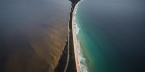 Bruny Island Neck is an isthmus of land connecting North and South Bruny Island.