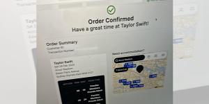 The moment the photo came through from Croatia:Order confirmed by Ticketek.