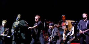 Bruce Springsteen and the E Street Band added sax and gave the song some rockstar treatment.