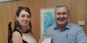 Bundaberg mayor and former Queensland LNP minister Jack Dempsey has formed an unlikely alliance with Greens candidate for Hinkler,Nicole Cornish,to abolish the Commonwealth’s controversial cashless debit card trial.