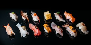 Nigiri sushi is the star of Besuto's menu,with every fish treated differently.
