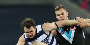 Patrick Dangerfield is back on the sidelines with another injury.