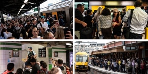 The failure of the digital trains radio system halted all services at 2.45pm,leaving Sydney’s major stations flooded with commuters.