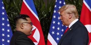Historic:President Donald Trump meets with North Korean leader Kim Jong-un.