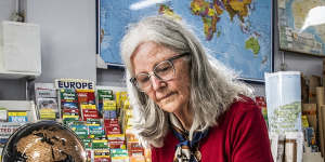 Dianne Eggins has charted different challenges at the Map Centre in Parramatta.