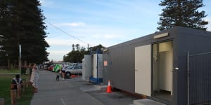 Beach bummer:Freo’s grand design ambitions leave South Beach with sub-standard temporary toilets