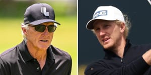 How a Greg Norman rev-up inspired Australia’s latest major championship debutant