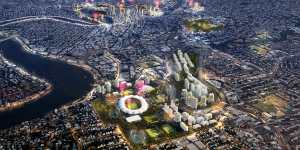 An artist’s impression of Brisbane’s proposed 2032 Olympic Games venues.