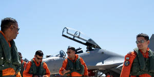 Aircrew from the Indian Air Force in Darwin during Exercise Pitch Black 2022