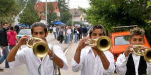 Trumpet playing at Guca,Dragacevo style.