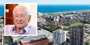 Bruce Gordon has sold the site of the proposed WIN Grand development in Wollongong for $70 million.