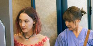 Saoirse Ronan,left,and Laurie Metcalf in Lady Bird.