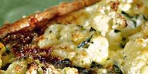 Cauliflower and tarragon tart