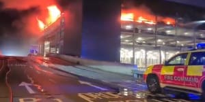 Drivers – and their cars – stranded after London airport inferno