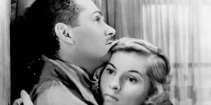 Laurence Olivier as Maxim de Winter,and Joan Fontaine as the second Mrs de Winter in Alfred Hitchcock’s film of Rebecca. Jillian Cantor retells the story of Daphe du Maurier’s novel in her new book.