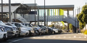 Ringwood railway station car park in the Melbourne seat of Deakin ... planning is still ongoing for an work on an upgrade that was promised at the 2019 election.