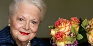 Olivia de Havilland,who played the doomed Southern belle Melanie in<i>Gone With the Wind</i>,pictured in 2004.