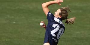 Ellyse Perry has began bowling again for Victoria after a significant back injury forced he to play most this year as a batter only.