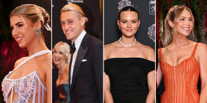 Snatched hair (from left) Paris Lawrence,Darcy Moore,Tippah Dwan and Alex Pendlebury.
