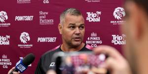 Anthony Seibold is in his second year in charge of Manly.