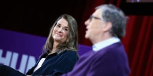 Big donation:Melinda and Bill Gates.