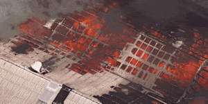 The fire took hold about 3pm on Tuesday,with more than 50 firefighters working to extinguish the blaze.