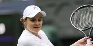 Barty rapt to be on centre court,but please don’t ask again about a comeback