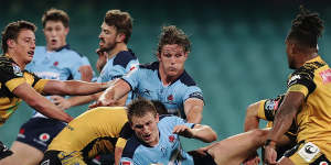 The Waratahs v Force game was the highest rating fixture in the first five rounds of the Super Rugby AU season.