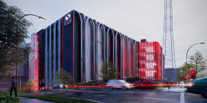 Renders of the NEXTDC S3 data centre located in Artarmon on Sydney’s lower North Shore,with Multiplex to deliver stage 1