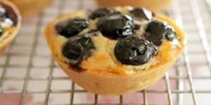 Blueberry and almond tartlets