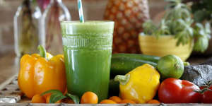 Healthy alternative:A daily green smoothie can give you a much-needed nutrient lift.