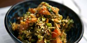 Go-to dish:Pickled tea leaf salad.