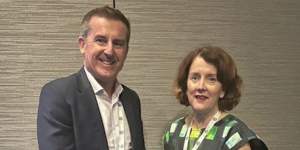 FCA chair Brendan Green and interim chief executive Tanya Robertson. 
