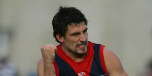 Russell Robertson kicked more than 400 goals for the Demons.