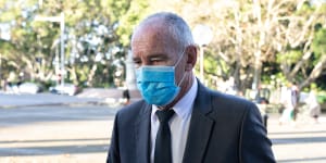 Chris Dawson outside the NSW Supreme Court this week.