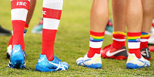 The AFL encourages local clubs to hold themed rounds,including pride matches.